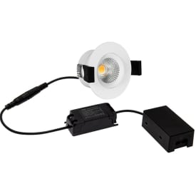 Hilux D3 Tilt360 indbygningsspot, 6W, 2700K, hvid