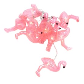 Konstsmide lyskæde, batteri, flamingo
