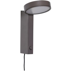 Hübsch Crea vägglampa, brun