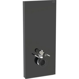 Geberit Monolith Plus cistern för vägghängd toalett, 114 cm, svart glas