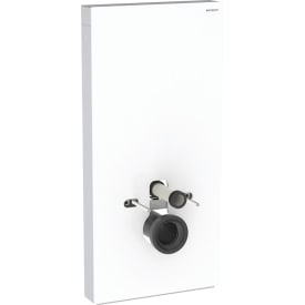Geberit Monolith Plus sisterne for vegghengt toalett, 101 cm, hvitt glass