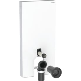 Geberit Monolith Plus cistern för back-to-wall toalett, 101 cm, vitt glas