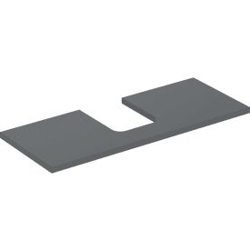 Geberit One benkeplate, 119x47,3 cm, matt antrasitt