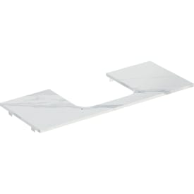 Geberit One benkeplate, 119x47,3 cm, marmorert hvit
