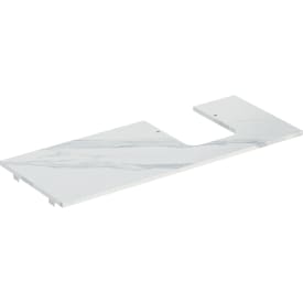 Geberit One benkeplate, 119x47,3 cm, marmorert hvit