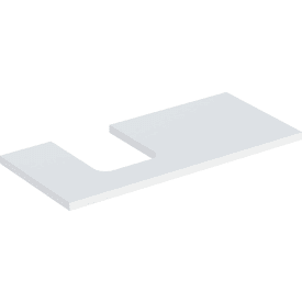 Geberit One benkeplate, 104,2x47,3 cm, matt hvit