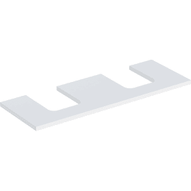 Geberit One benkeplate, 133,8x47,3 cm, matt hvit