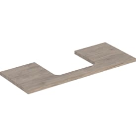 Geberit One benkeplate, 119x47,3 cm, valnøtt