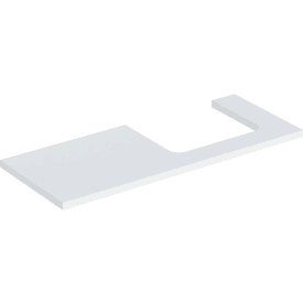 Geberit One benkeplate, 119x47,3 cm, matt hvit