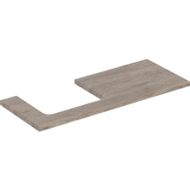 Geberit One benkeplate, 119x47,3 cm, valnøtt