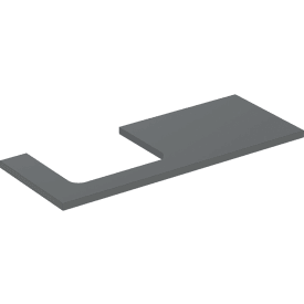 Geberit One benkeplate, 119x47,3 cm, matt antrasitt