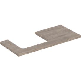 Geberit One benkeplate, 104,2x47,3 cm, valnøtt