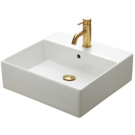 Lavabo Boxo 1010 Slim servant, 50x48 cm hvit