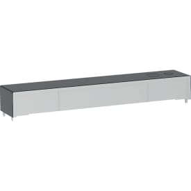 Geberit Monolith cisternelåg, sort krom/aluminium