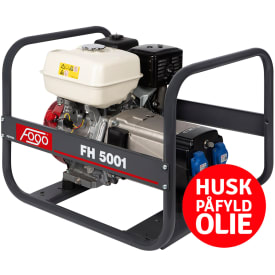 Fogo FH5001 generator 230V, 4,2 kW, Honda benzinmotor