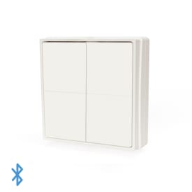 Shelly BLU Wall Switch 4, fristående, Bluetooth batteritryck