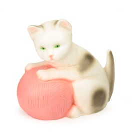 Heico Kat barnelampe, rosa garnnøste