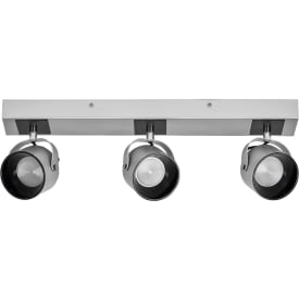 Ledvance Jupitor tak- och väggspot, 3 spotlights, silver