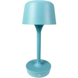Dyberg Larsen Flow genopladelig bordlampe, lyseblå