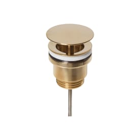 Secher AF 706-P bundventil, push-open, messing pvd