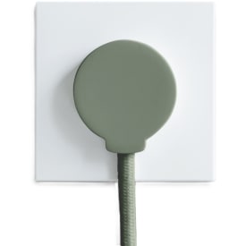 Norm stikprop Schuko M/J, vinkel, rund, flad, grøn
