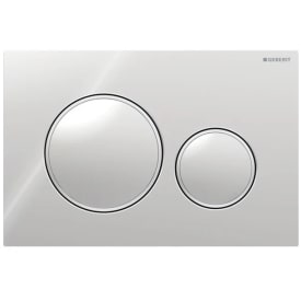 Geberit Sigma 20 spolplatta, krom/matt krom