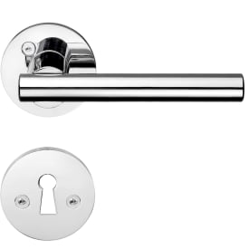 Beslagsboden Design Modern dørhåndtag, poleret krom