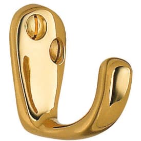 Beslagsboden håndkleknagg, messingfinish
