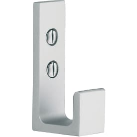 Beslagsboden handdukskrok, matt aluminium