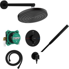 Hansgrohe Pulsify S 260 brusesæt, vandbesparende,  mat sort