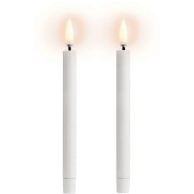 Uyuni LED kronelys, batteri, hvid
