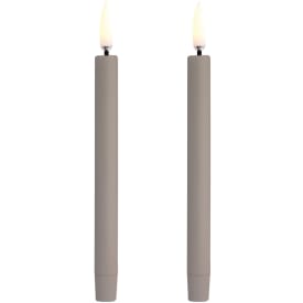 Uyuni LED kronelys, batteri, beige