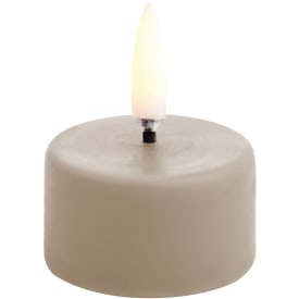 Uyuni LED värmeljus, batteri, beige