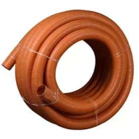 50 meter Wavin PVC dräneringsrör 60/50 mm, röd