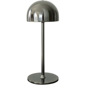 Oppladbar Tim bordlampe 30 cm svart nikkel, IP54
