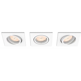 Philips myLiving Enneper indbygningsspot, hvid, 3-pak