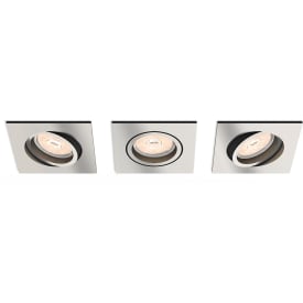 Philips myLiving Donegal downlight, krom, 3-pak