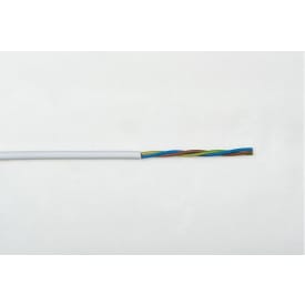100 meter Ledning H05VV-F 3G0,75 hvid, R100