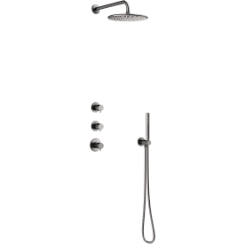Damixa Silhouet XS1 duschset, vattenbesparande, svart krom