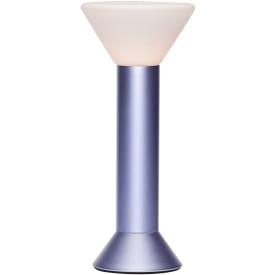 Hübsch Flash transportabel LED lampe i glas/metal, lilla