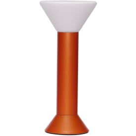 Hübsch Flash transportabel LED lampe i glas/metal, orange