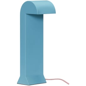 Hübsch Soothe LED bordlampe i metal, 34cm høj, turkis
