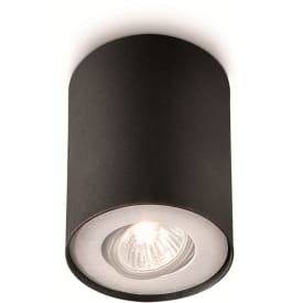 Philips myLiving Pillar downlight utanpåliggande, svart