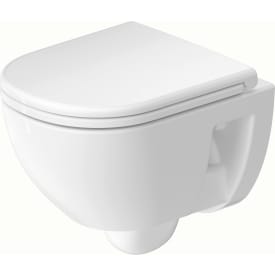 Duravit D-Code Compact vägghängd toalett, utan spolkant, vit