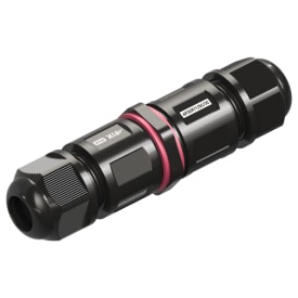 IP68 rett kabelkontakt, 3-leder, fjærklemmer