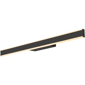 SLV One Linear væglampe, sort, 70 cm