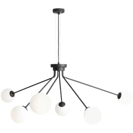 Aldex Holm 6 lysekrone, sort
