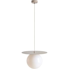 Aldex Loop pendellampa, Ø25 cm, beige