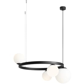 Aldex Garda 4 lysekrone, svart