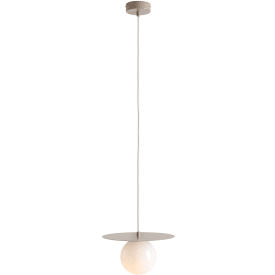 Aldex Loop pendellampa, Ø14 cm, beige